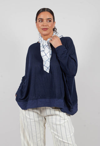 Bamboo Jumper in Blu Check