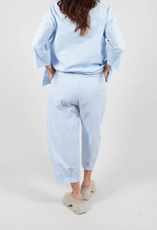 Bianco C Trousers in Celeste Check