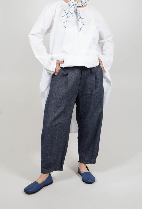 Bianco D Trousers in Denim Tbarb