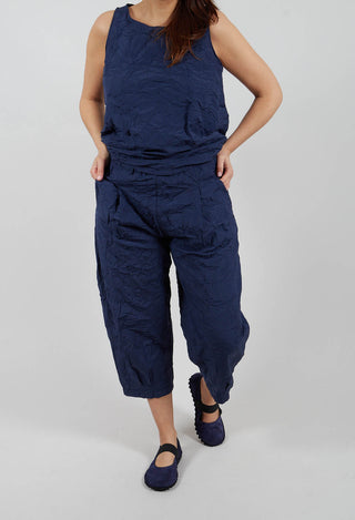 Bianco G Trousers in Blu Check