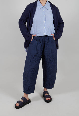 Bianco G Trousers in Blu Check