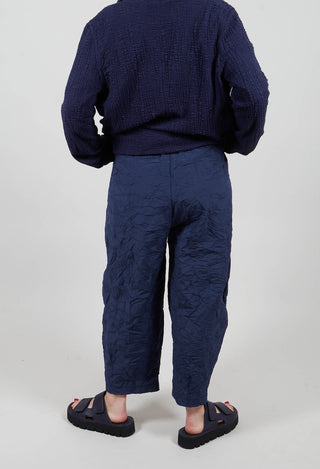 Bianco G Trousers in Blu Check