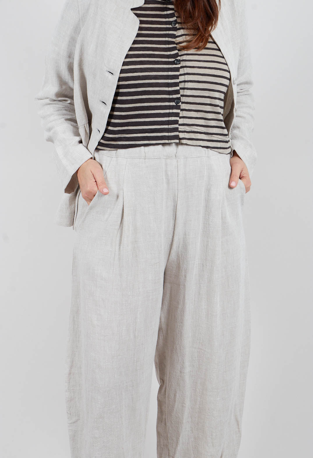 Bianco O Trousers in Calce
