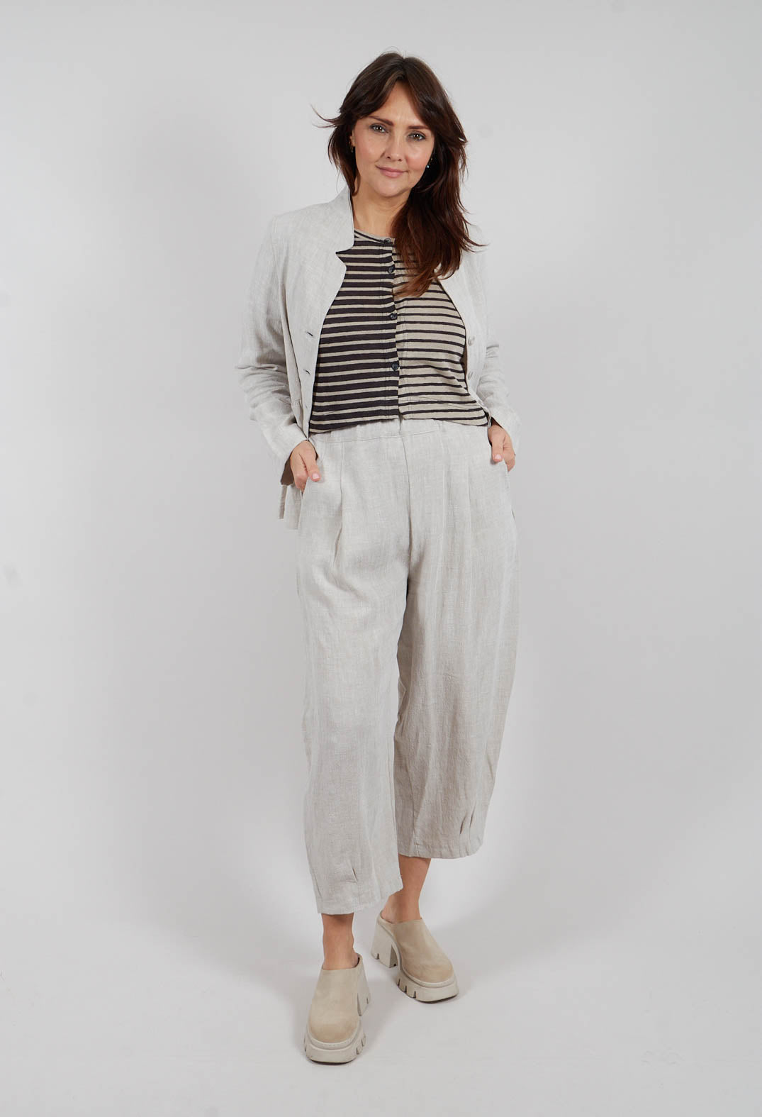Bianco O Trousers in Calce