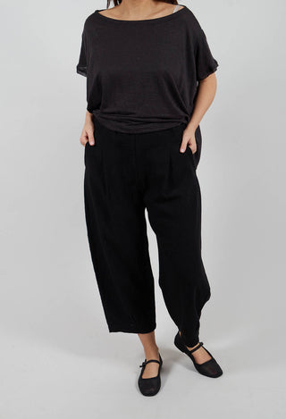 Bianco O Trousers in Nero
