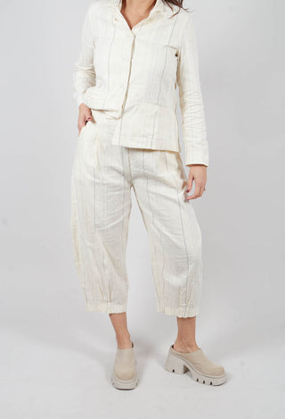 Bianco R Trousers in Latte