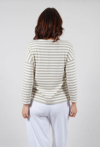 Buccia U Jumper in Lichene Stripe
