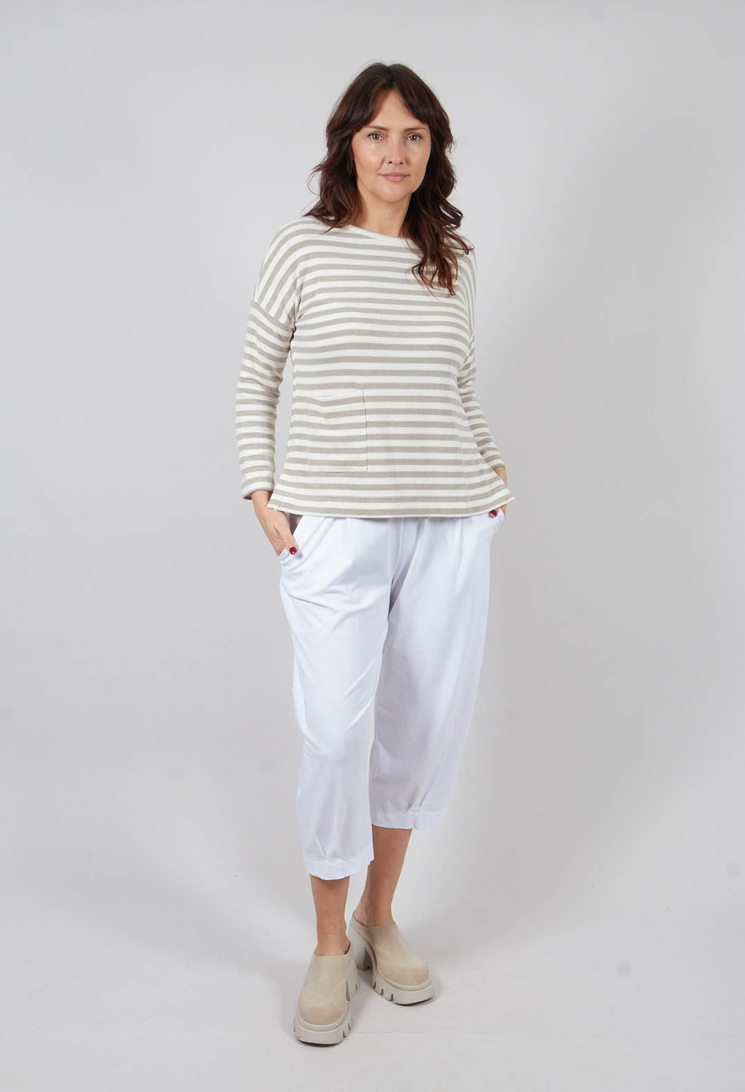 Buccia U Jumper in Lichene Stripe