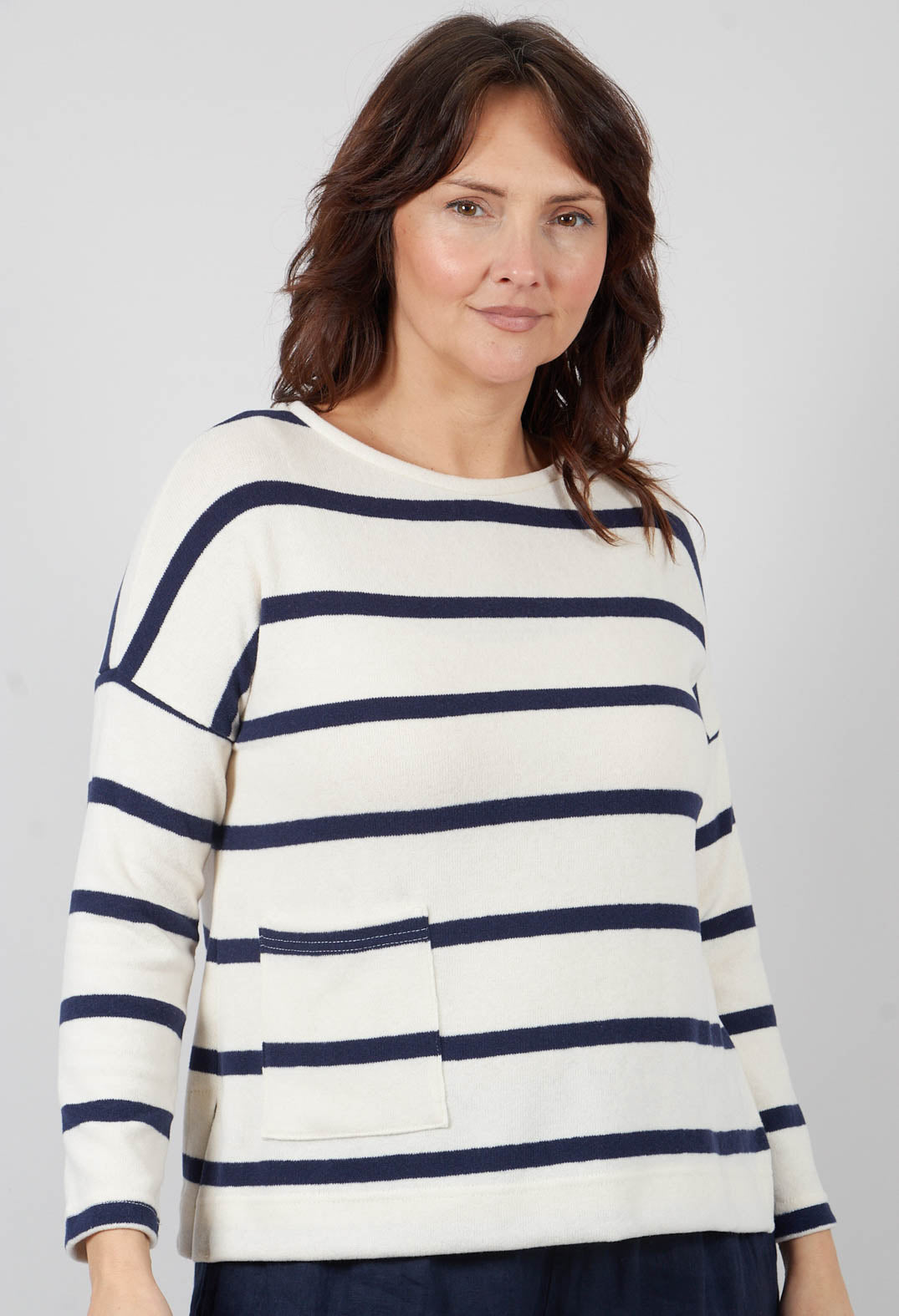 Buccia U Jumper in Blu Stripe