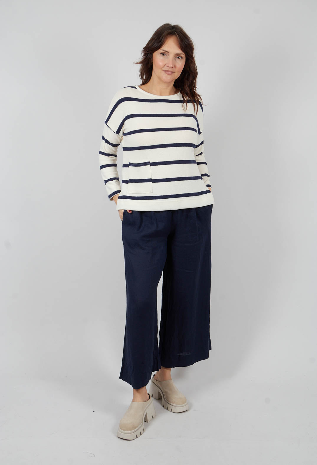 Buccia U Jumper in Blu Stripe