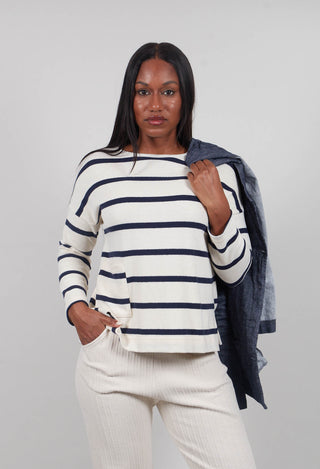 Buccia U Jumper in Blu Stripe