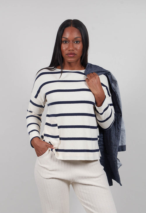 Buccia U Jumper in Blu Stripe