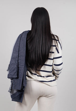 Buccia U Jumper in Blu Stripe