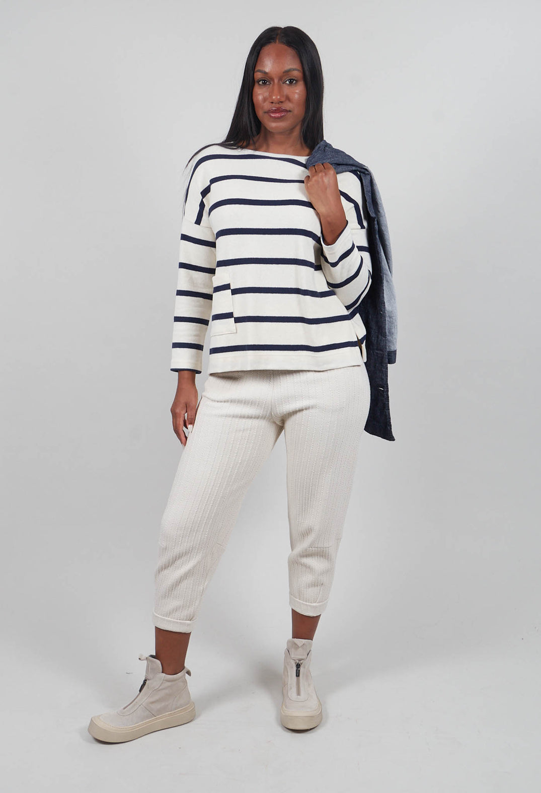 Buccia U Jumper in Blu Stripe