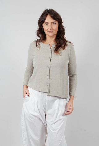 Crema M Cardigan in Lichene