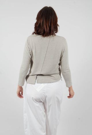 Crema M Cardigan in Lichene