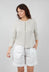 Crema M Cardigan in Lichene Stripe