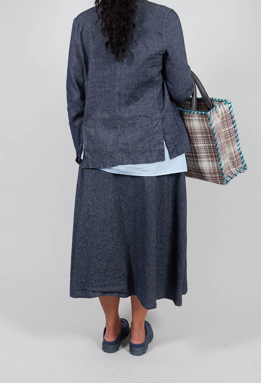 Giugno D Skirt in Denim Tbarb