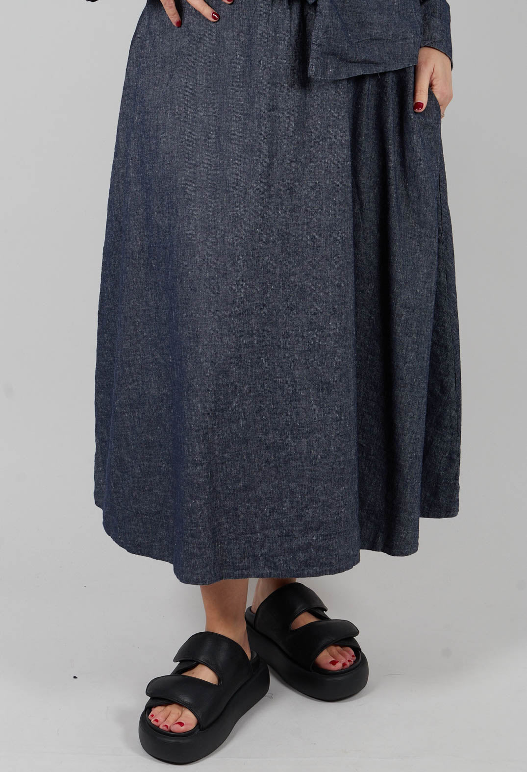 Giugno D Skirt in Denim Tbarb