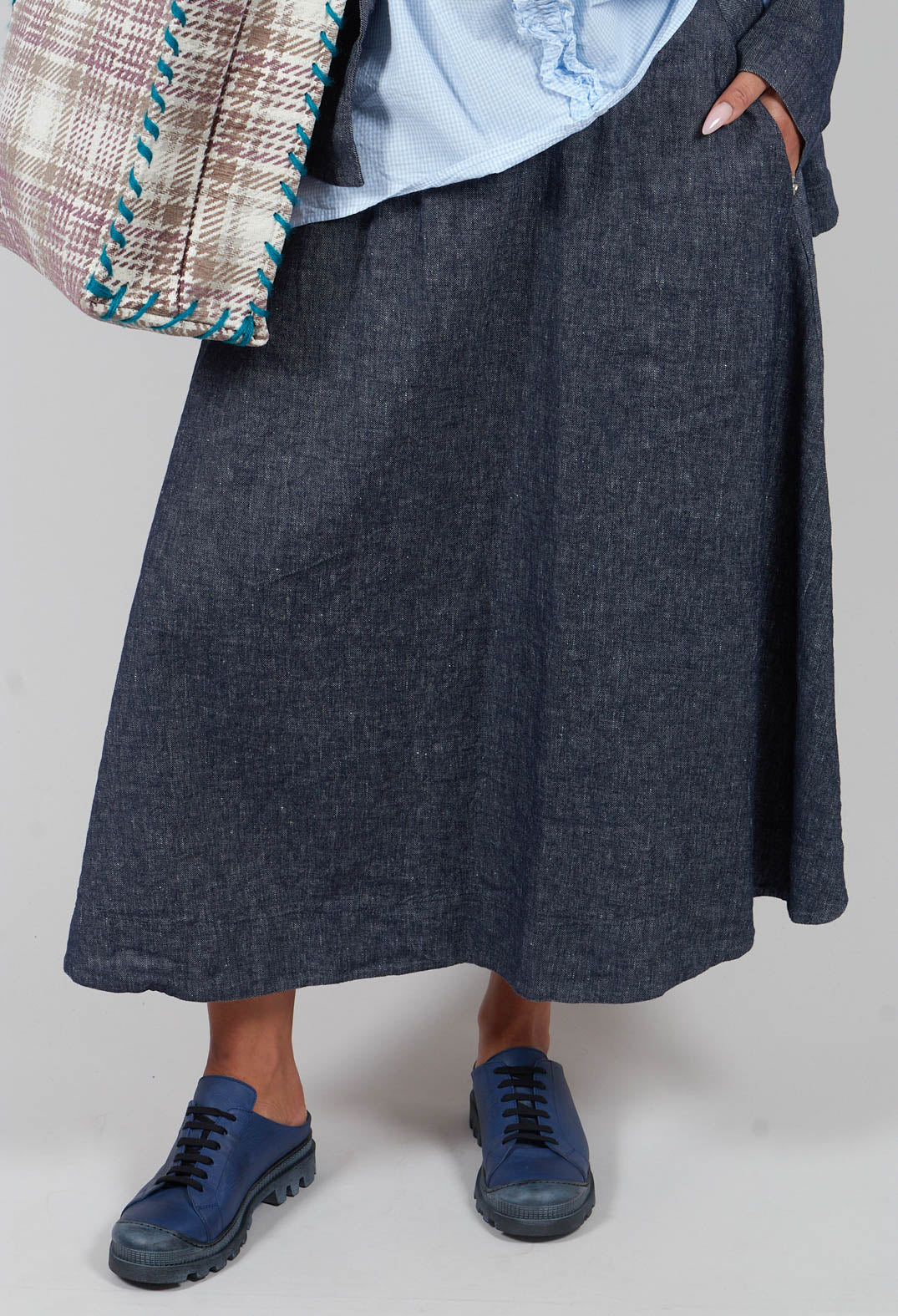 Giugno D Skirt in Denim Tbarb