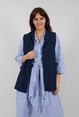 Goccia O Waistcoat in Blu