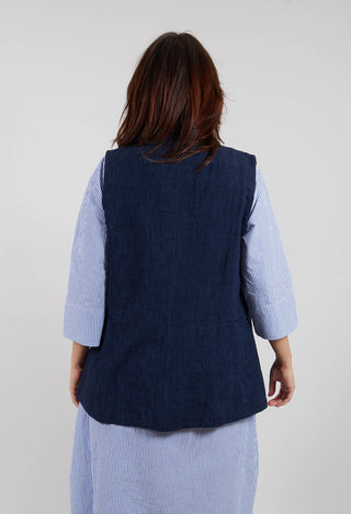 Goccia O Waistcoat in Blu