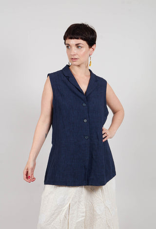 Goccia O Waistcoat in Blu