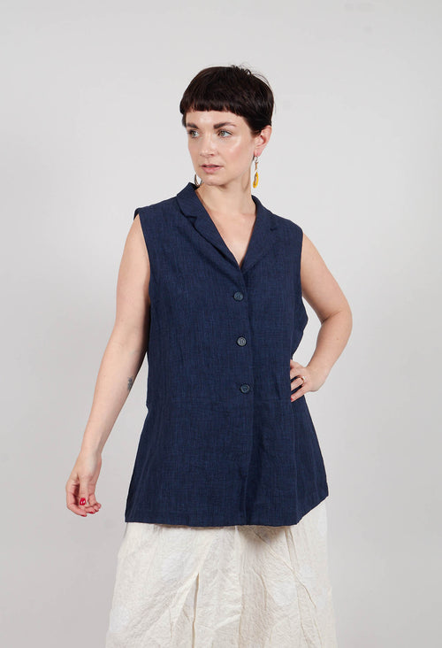 Goccia O Waistcoat in Blu