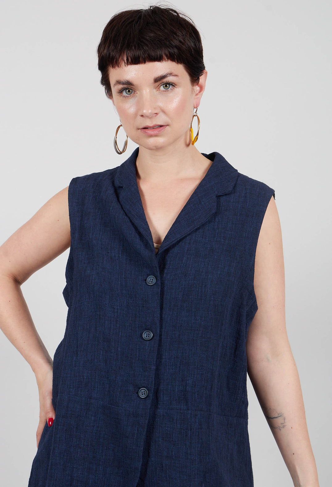 Goccia O Waistcoat in Blu