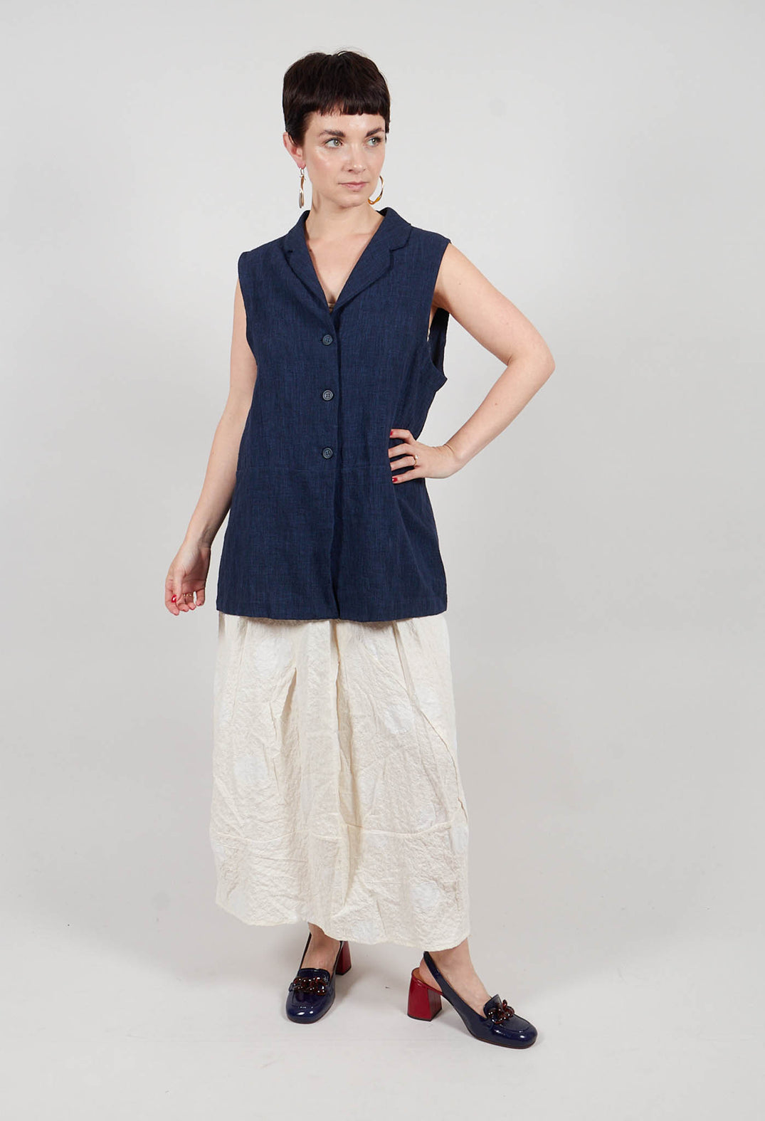 Goccia O Waistcoat in Blu