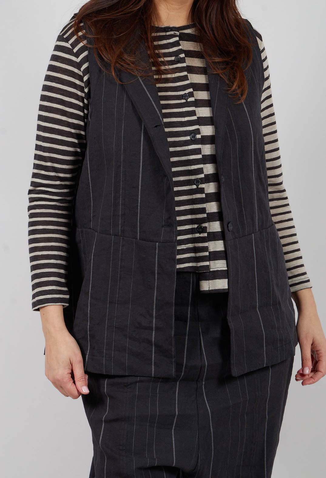 Goccia R Waistcoat in Antracite