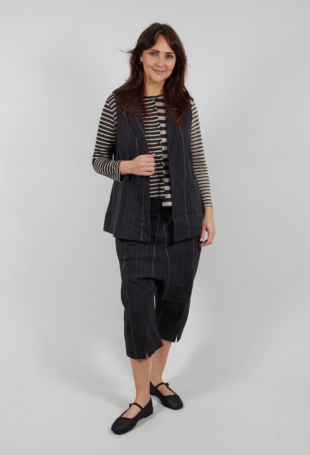 Goccia R Waistcoat in Antracite