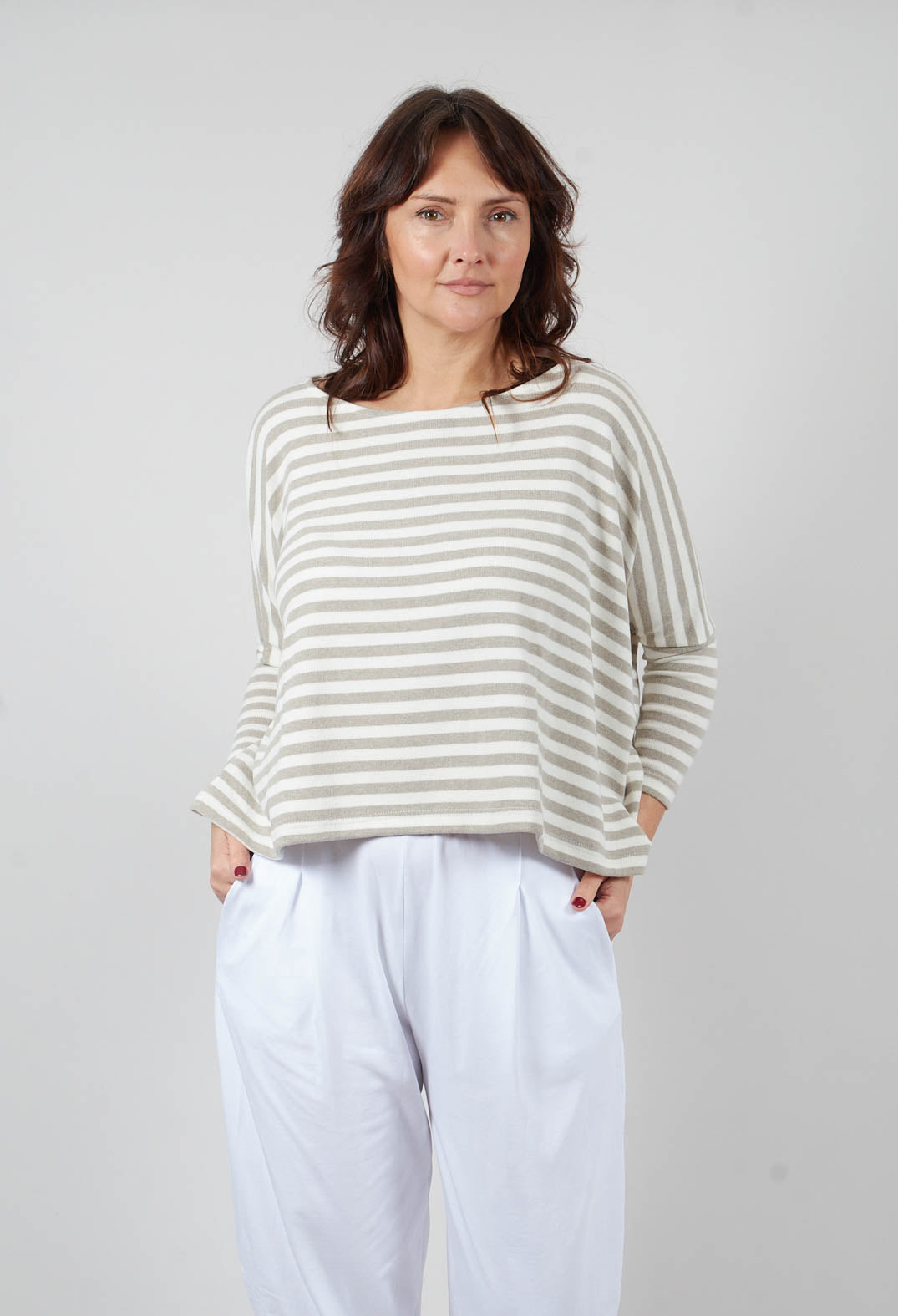 Kira M Jumper in Lichene Stripe