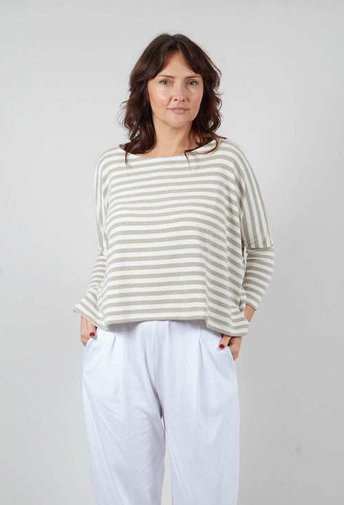 Kira M Jumper in Lichene Stripe