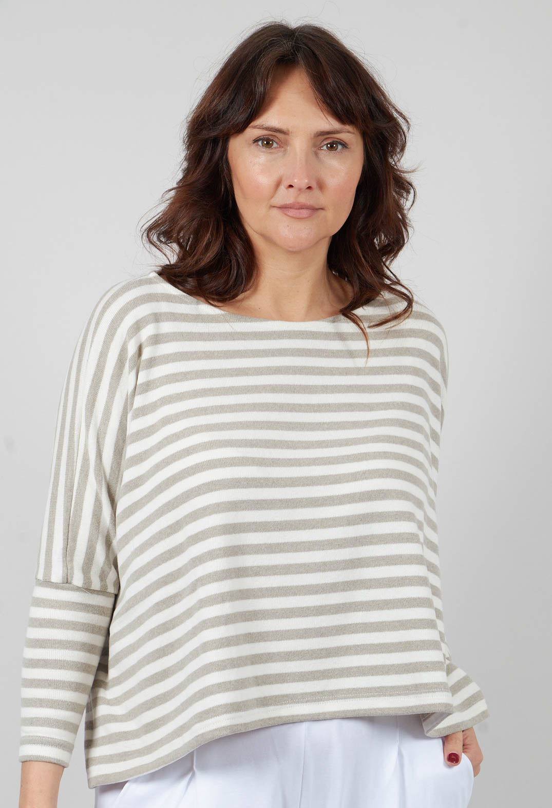 Kira M Jumper in Lichene Stripe