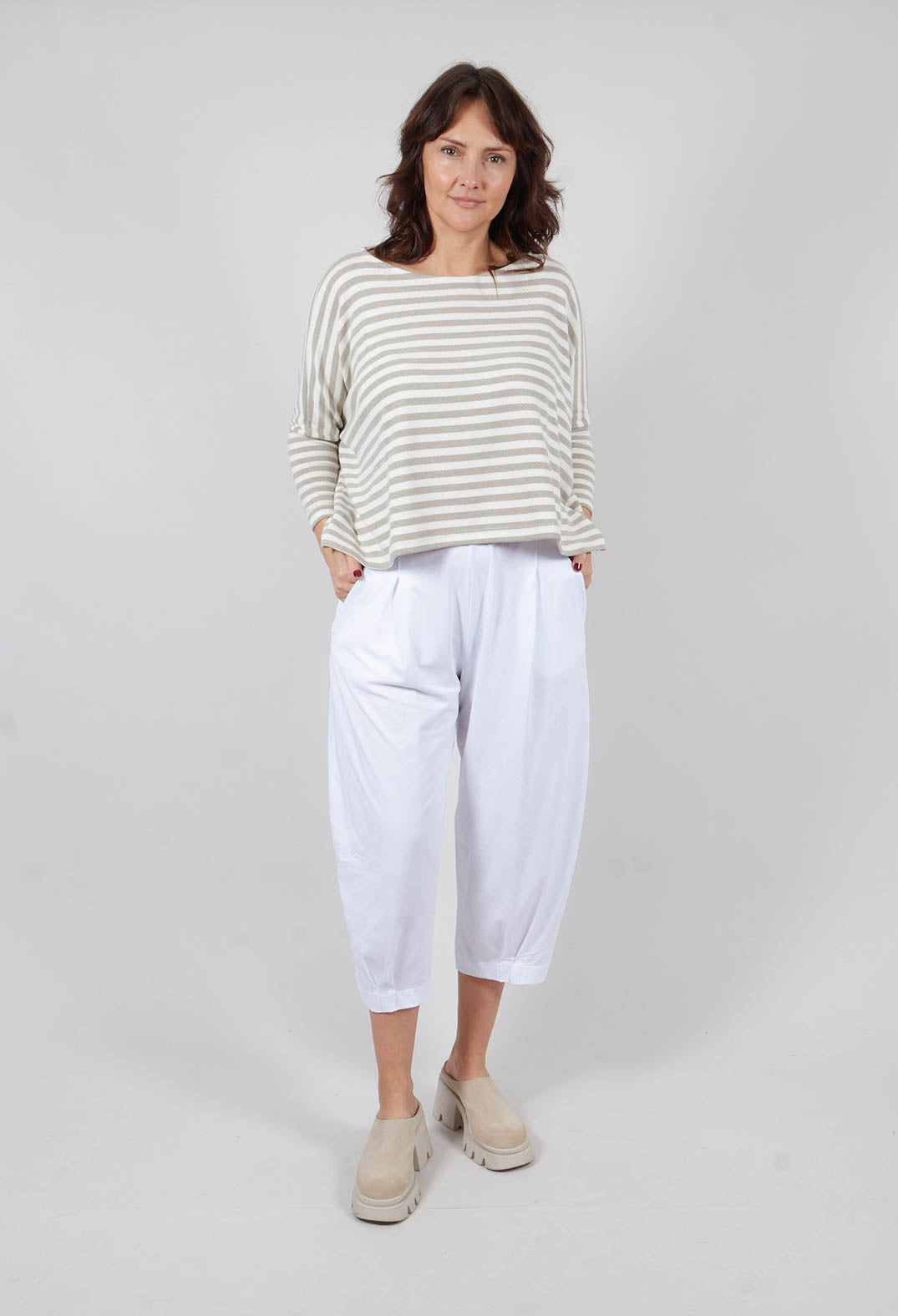 Kira M Jumper in Lichene Stripe
