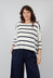 Kira M Jumper in Blu Stripe