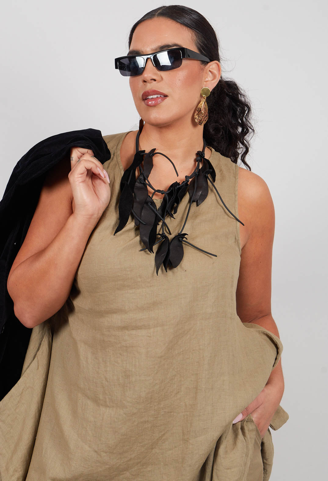 Lime L Tunic in Cumino