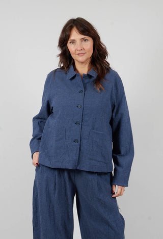 Marzo Q Jacket in Quadretto Blue