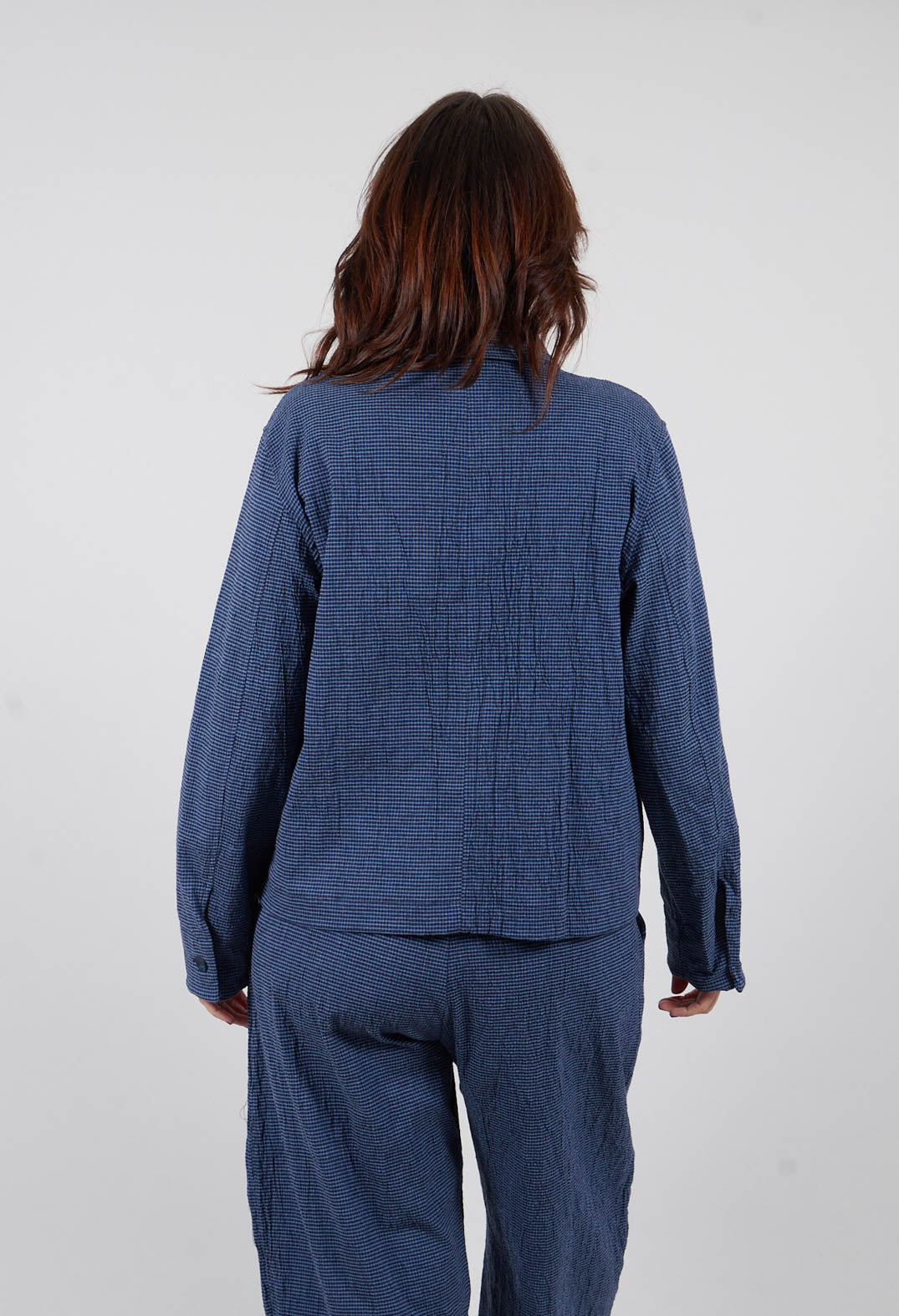 Marzo Q Jacket in Quadretto Blue