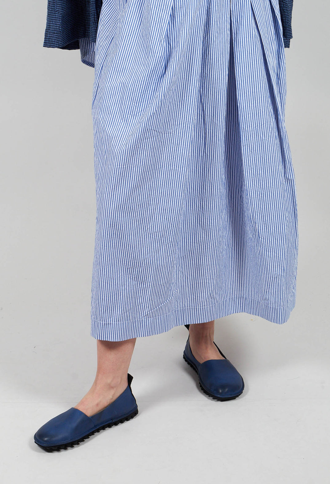 Pesci C Skirt in Azzuro Stripe