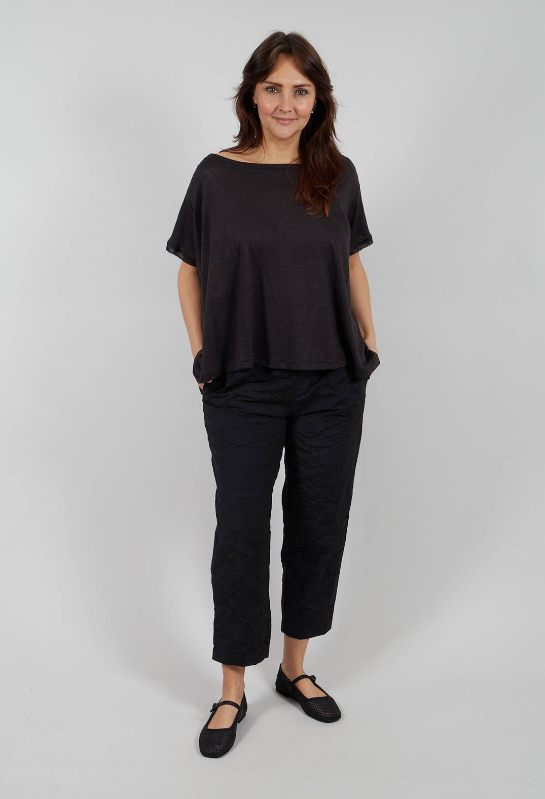 Preciso G Trousers in Nero
