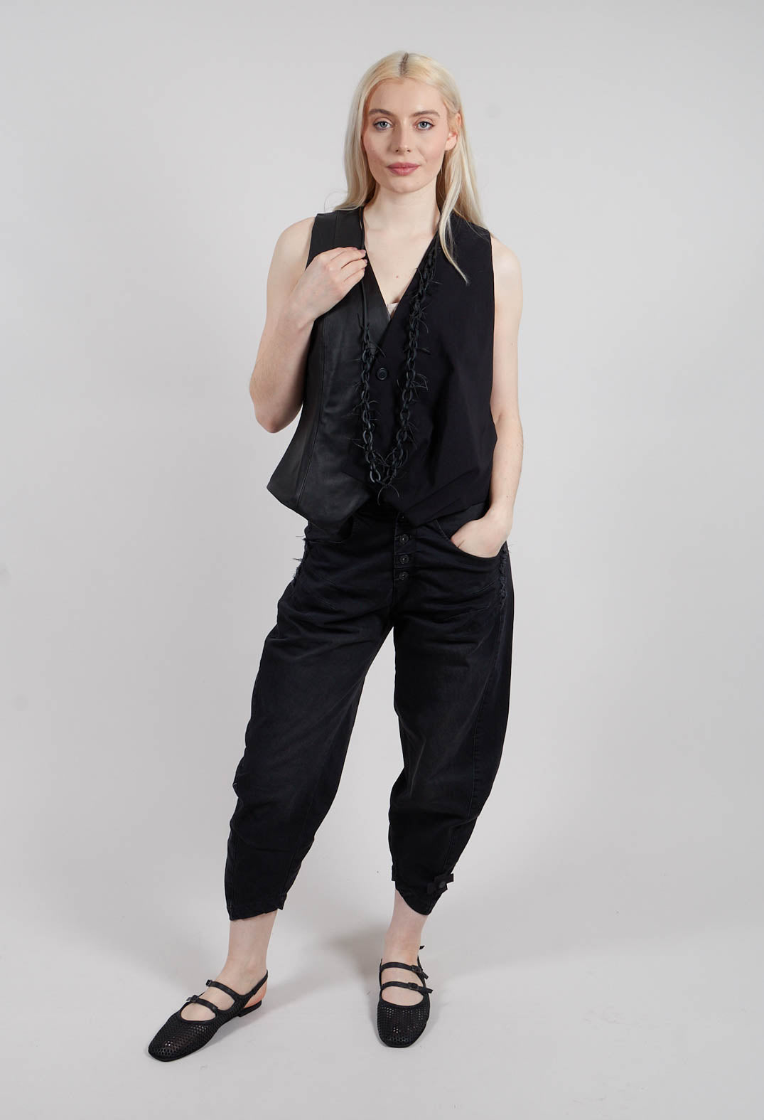 Gabby Waistcoat in Black