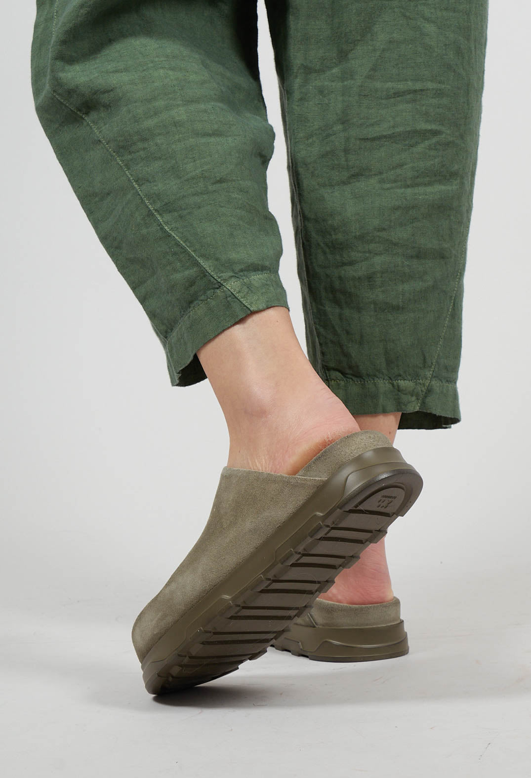 Closed Toe Mules in London Stone