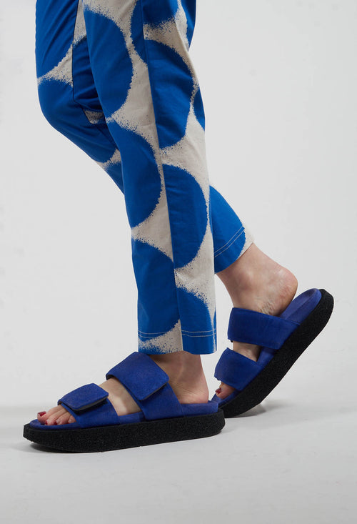 Double Strap Sandals in London Light Blue