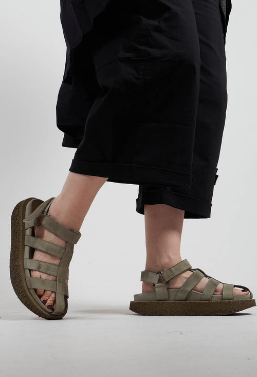 Cage Sandals in London Stone