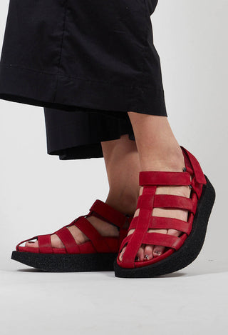 Cage Sandals in London Cherry