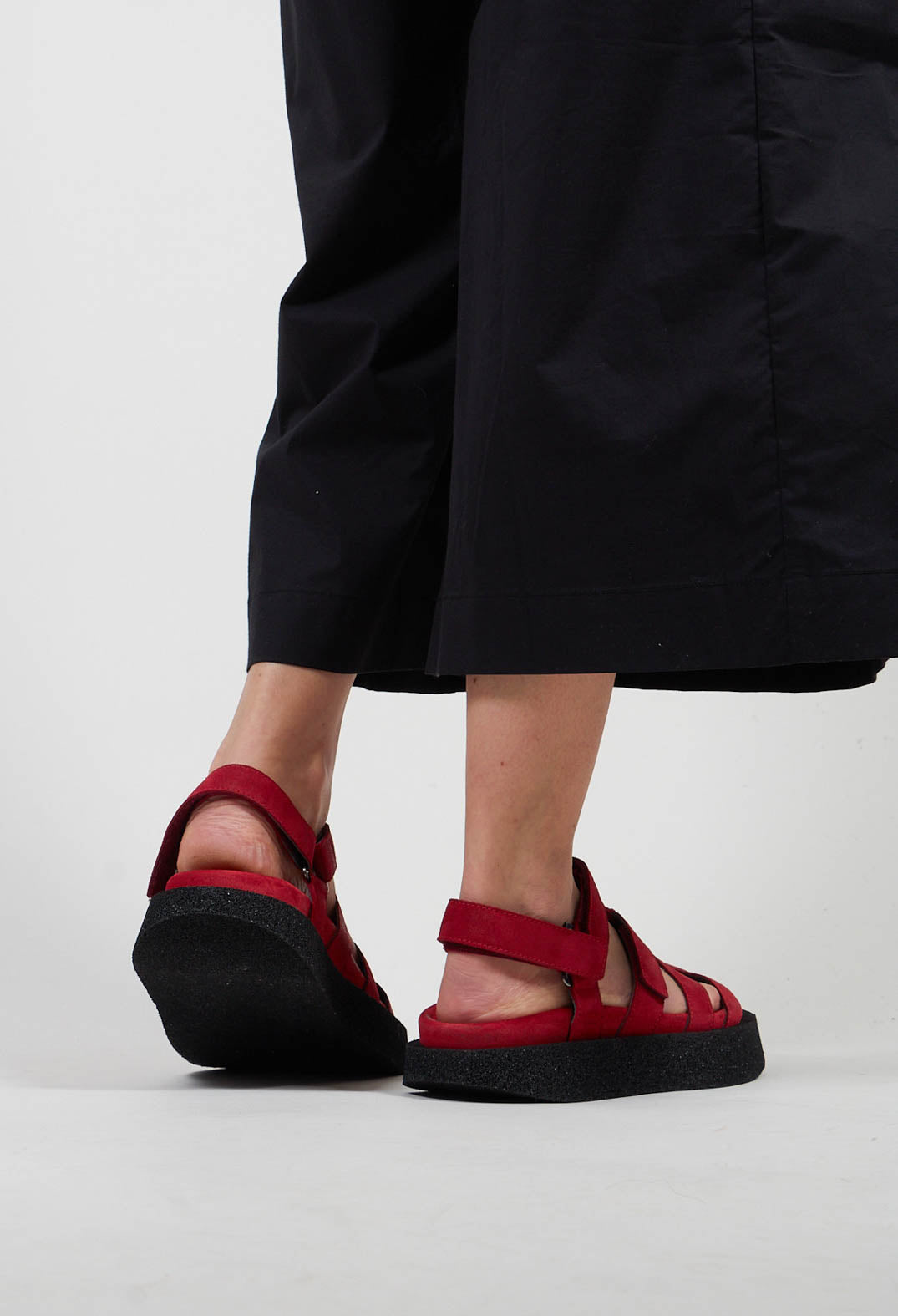 Cage Sandals in London Cherry
