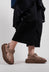 Fringed Sandals in Gasoline Malto