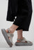 Fringed Sandals in Gasoline Perla Akoya